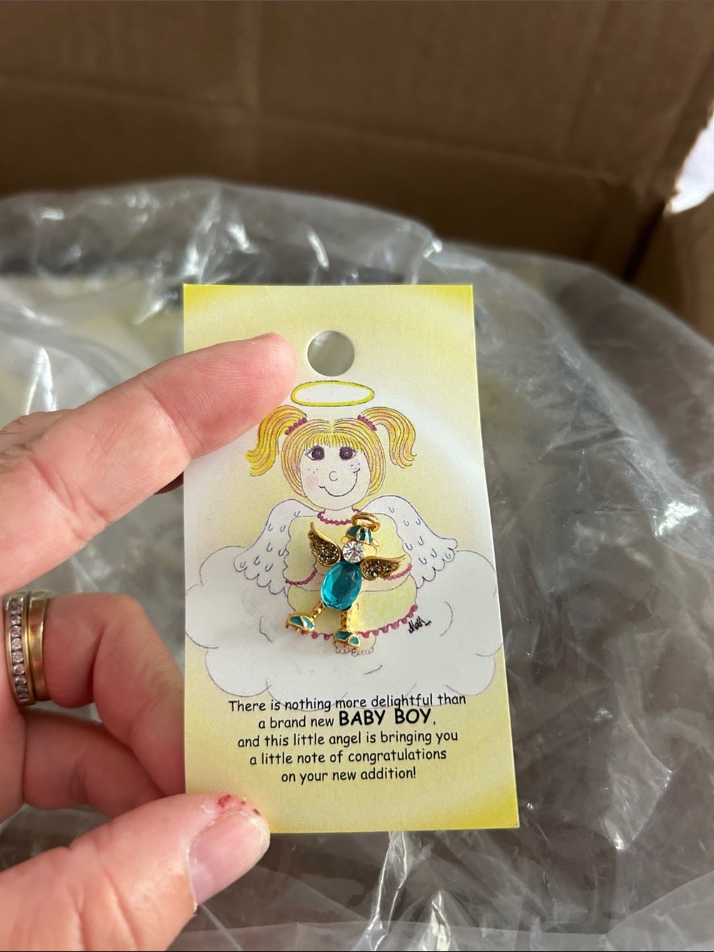 🔥$2 guardian angel for boy pin